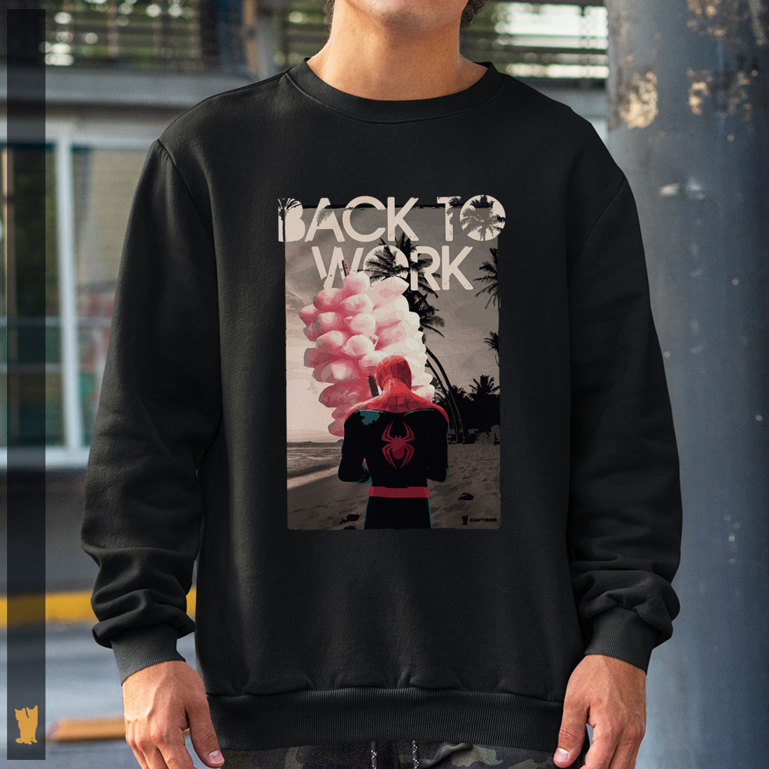 MOLETOM HOMEM ARANHA BACK TO WORK