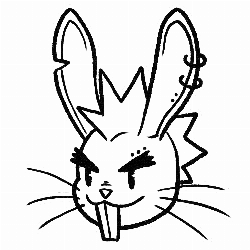 Coelho Punk - Camisetas e produtos personalizados