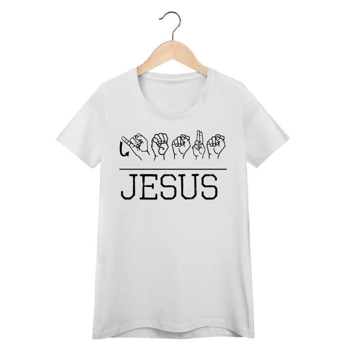 Baby Long Jesus em Libras - Estampa Linguagem de Sinais
