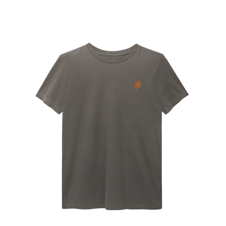 Camiseta Trinity Estonada Preta - Estampa Minimalista Símbolo no Peito