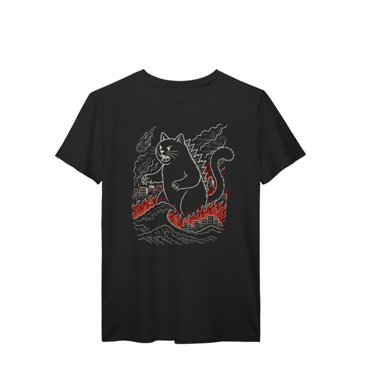 CAMISETA CAT IN FIRE