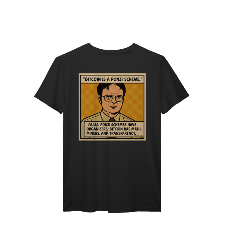 CAMISETA BITCOIN DWIGHT