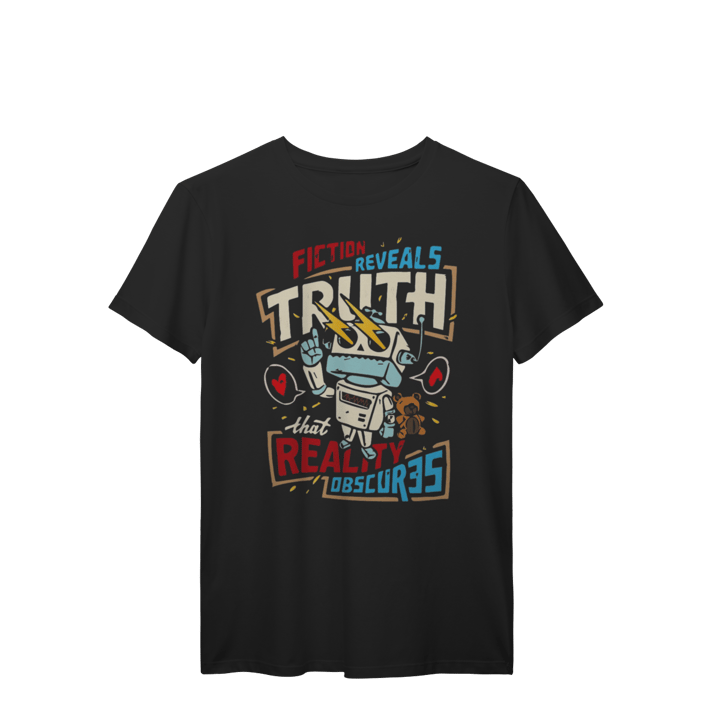 CAMISETA FICTION REVEALS TRUTH