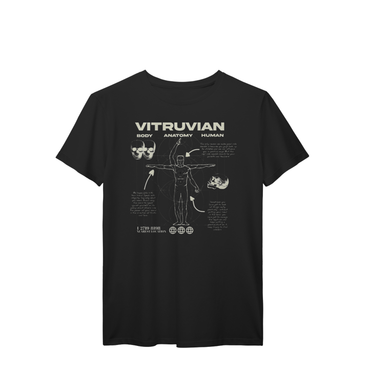 CAMISETA VITRUVIAN BODY ANATOMY HUMAN