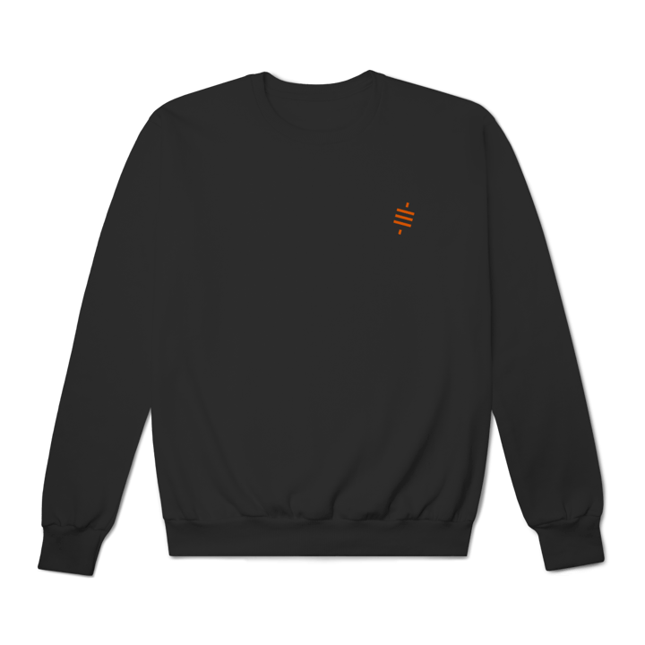 Moletom Trinity Preto - Estampa Minimalista no Peito