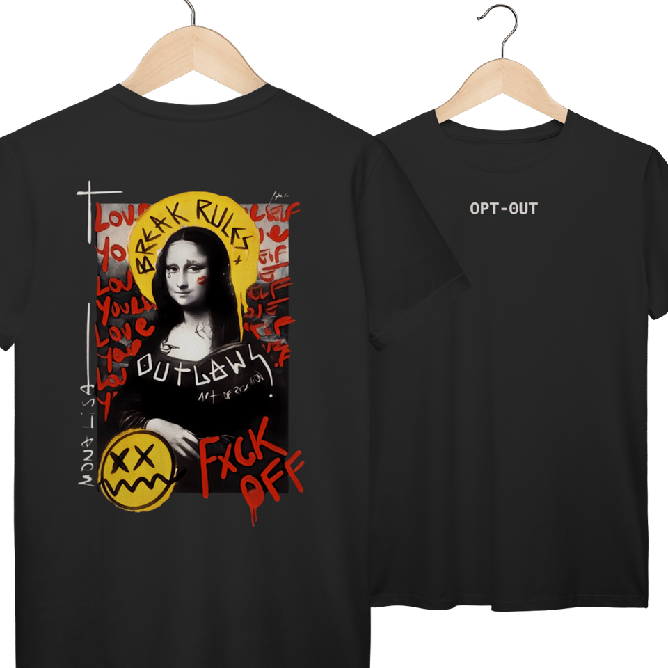 CAMISETA OPT-OUT MONALISA POP ART