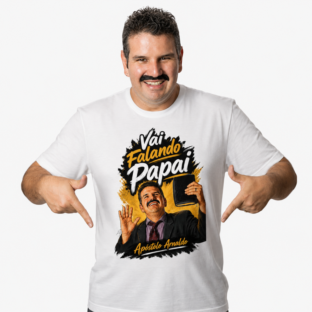 Nome do produto  Vai falando papai! - TShirt Prime
