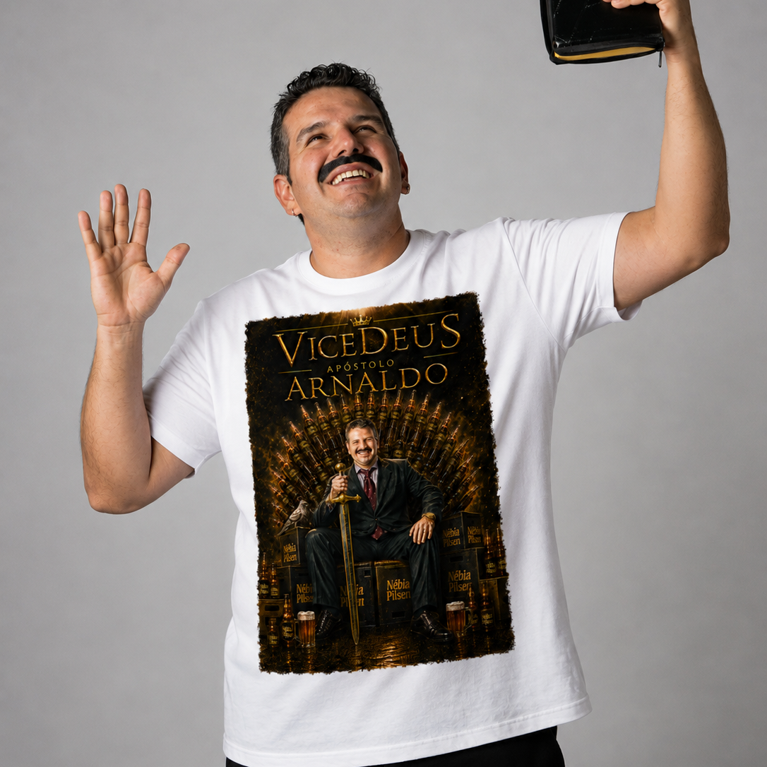 Nome do produto  Vide Deus Apóstolo Arnaldo - Tshirt Prime
