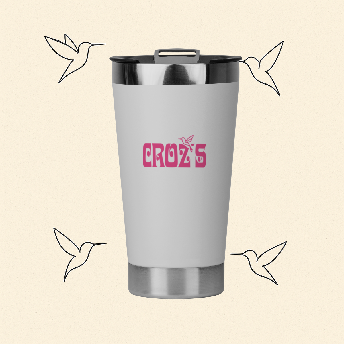 Copo Térmico Crozs Rosa