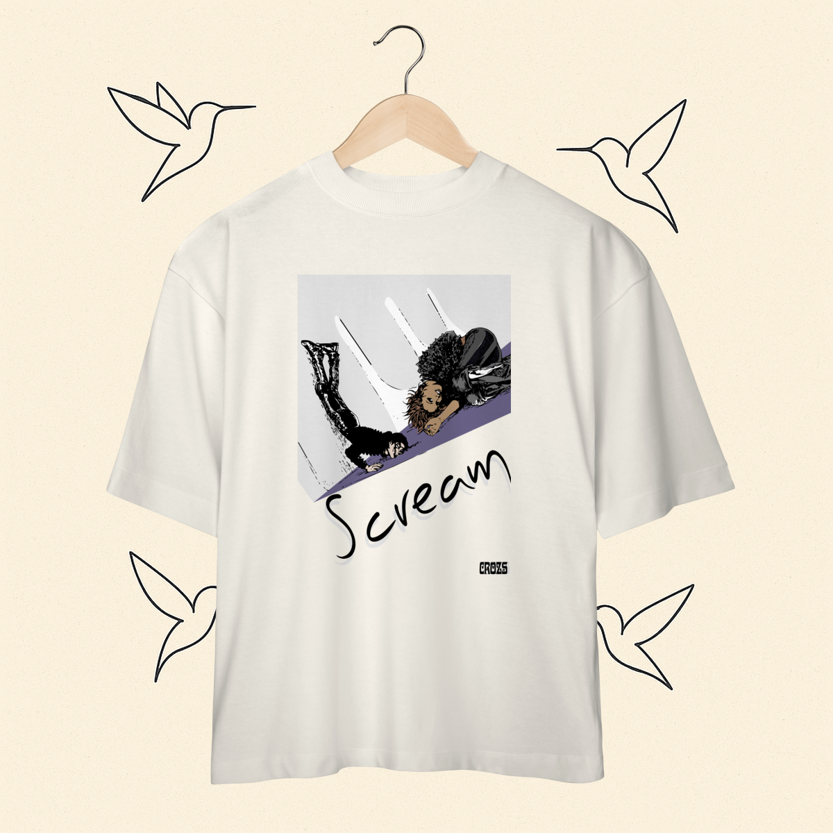 Oversized Scream Janet e Michael Jackson