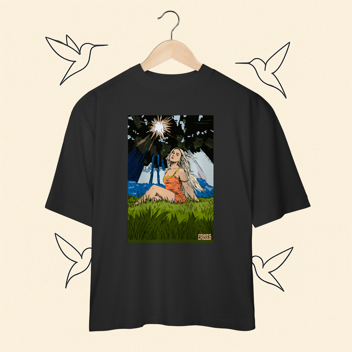 Oversized Zara Larsson Midnight Sun