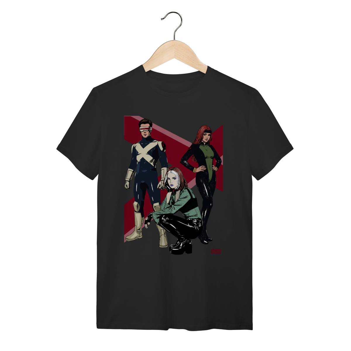Camiseta X Men Evolution Jean, Scott, Rogue