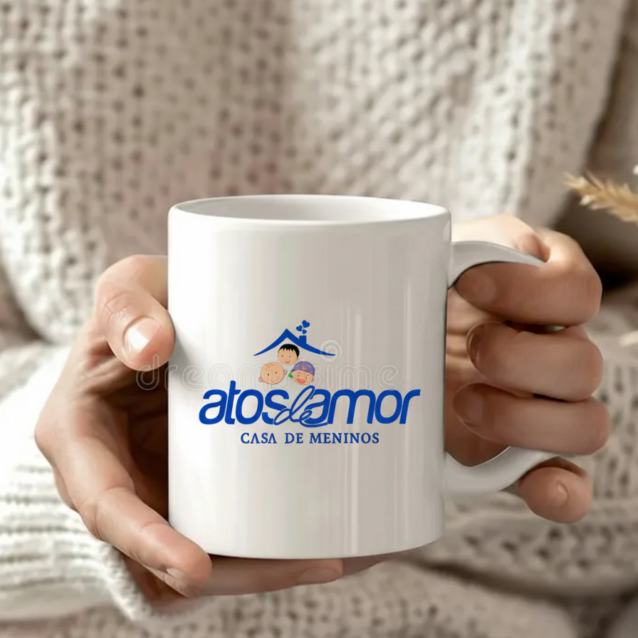 Caneca Comemorativa – 10 Anos da Casa de Meninos Atos de Amor