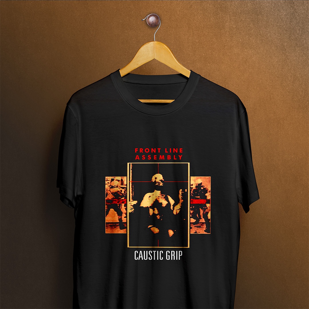 Camiseta Front Line Assembly - Caustic Grip