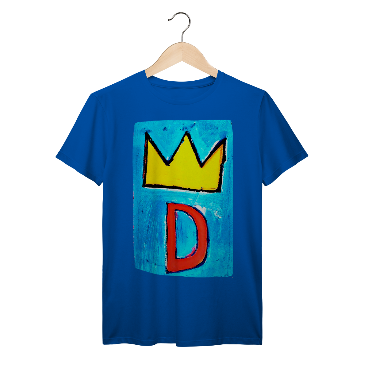Camiseta Basquiat Crown Art Premium 100% Algodão Prime