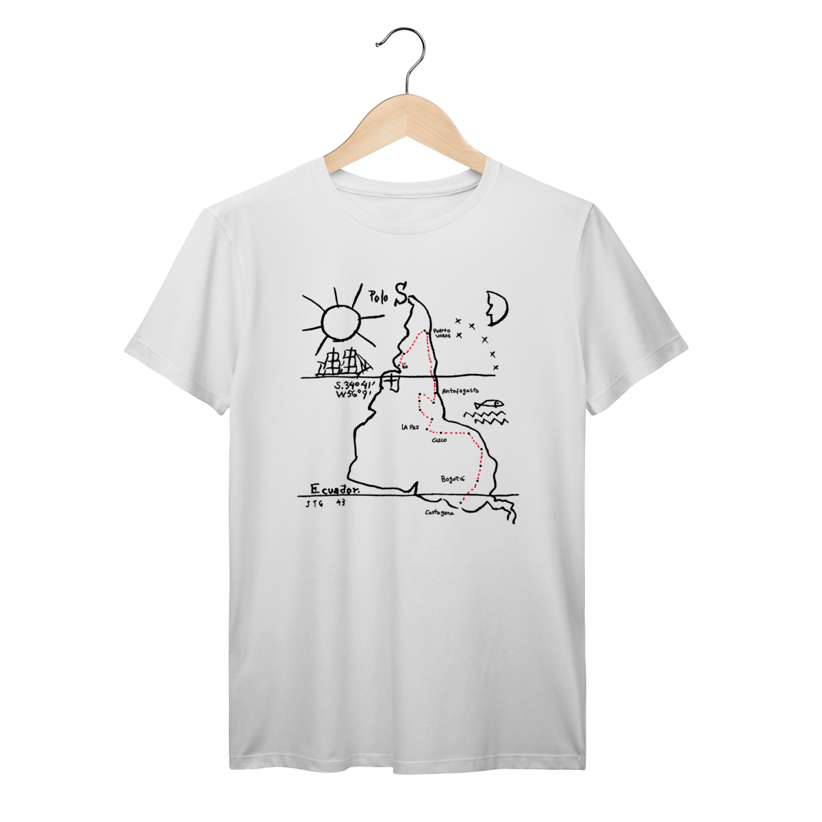 Camiseta America Invertida BA Algodão Prime