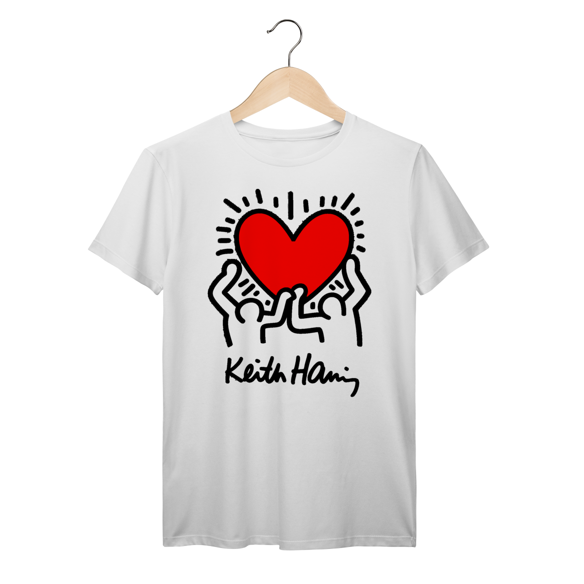 Camiseta Keith Haring Coração Prime 
