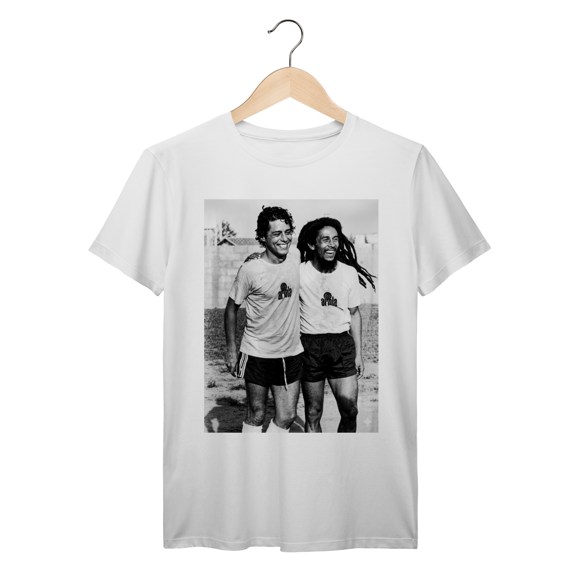 Camiseta Chico Buarque Bob Marley Foto Histórica 100% Algodão Prime