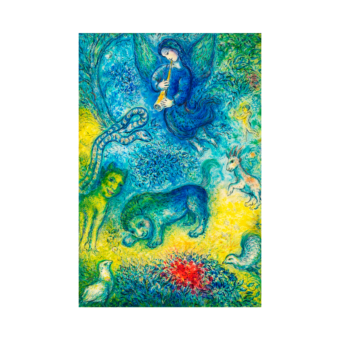 Quadro Decorativo A Flauta Mágica Marc Chagall