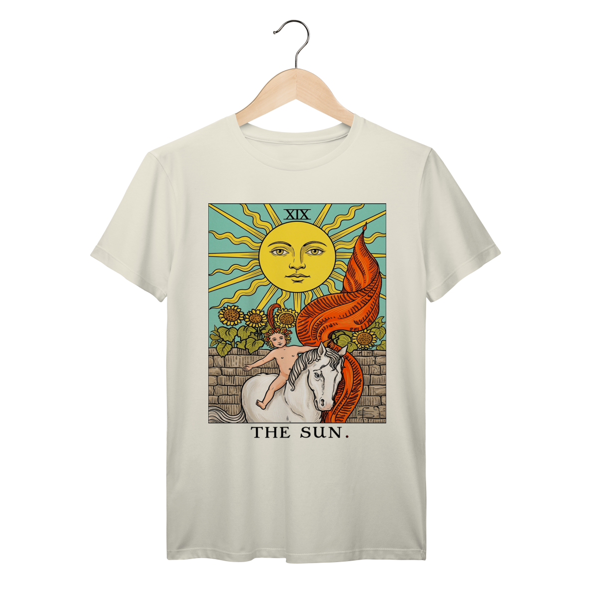 Camiseta de Tarô: O Sol - unissex 100% algodão Prime 