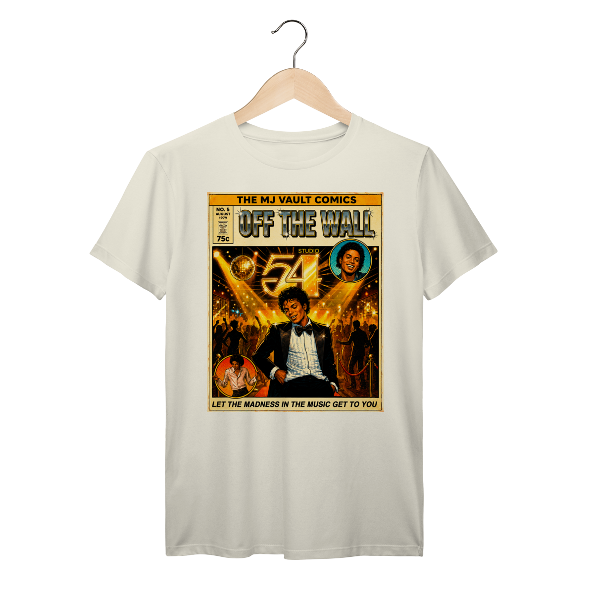 Camiseta Michael Jackson Off The All Vintage Comic Algodão Prime