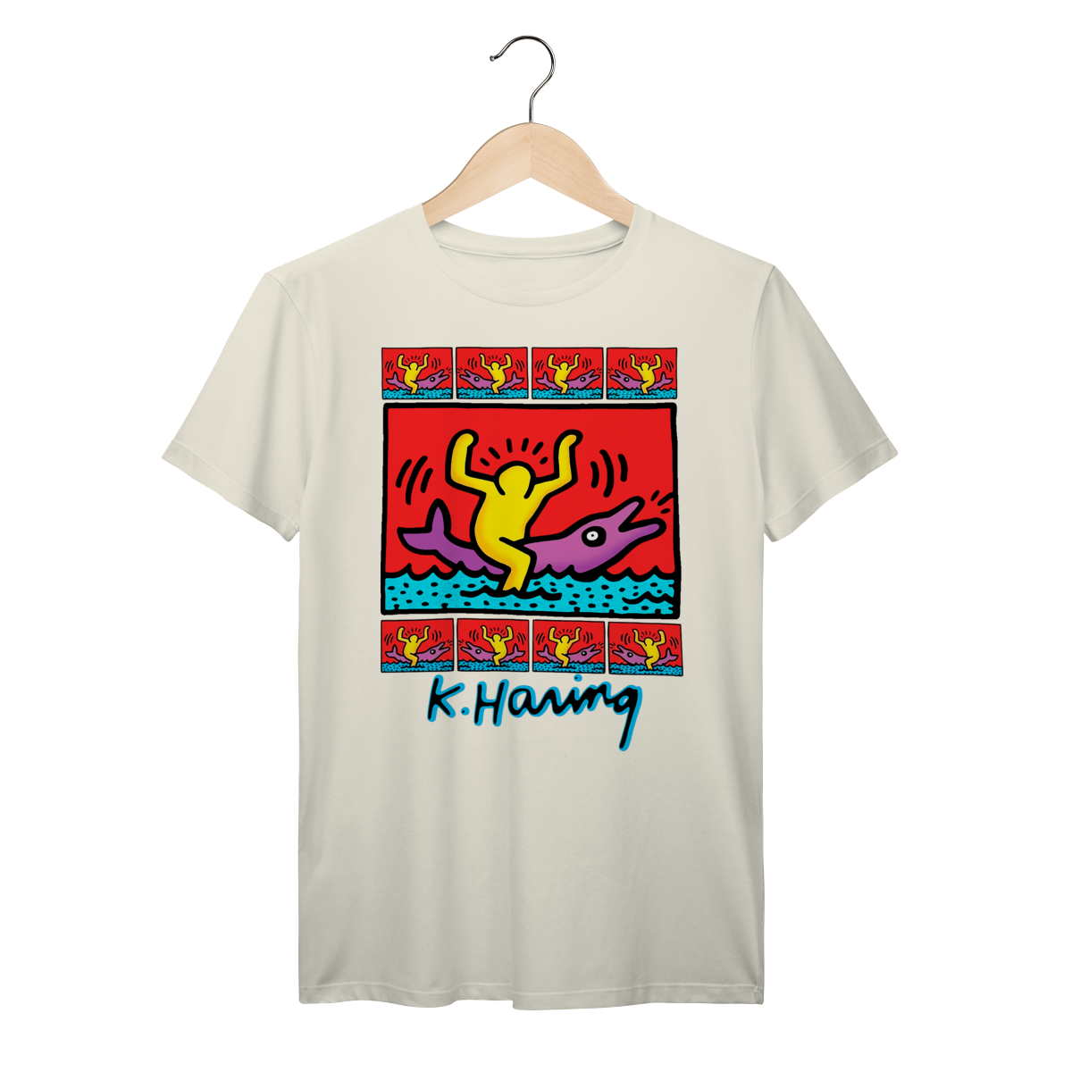 Camiseta Keith Haring Streetwear Vintage Algodão Prime