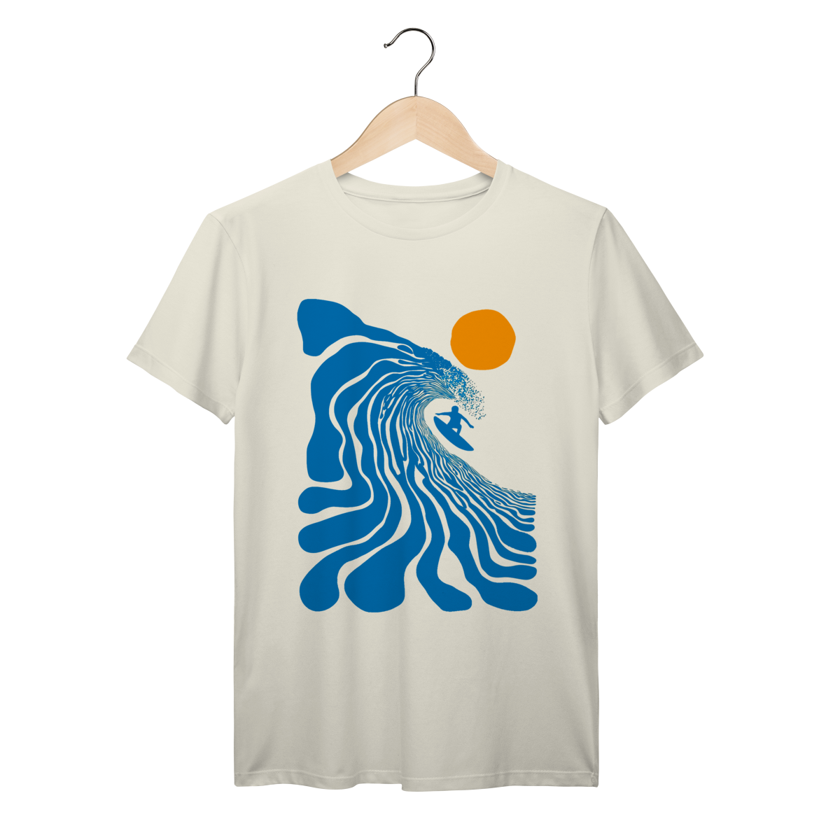 Camiseta Ocean Wave Streetwear Algodão Prime 