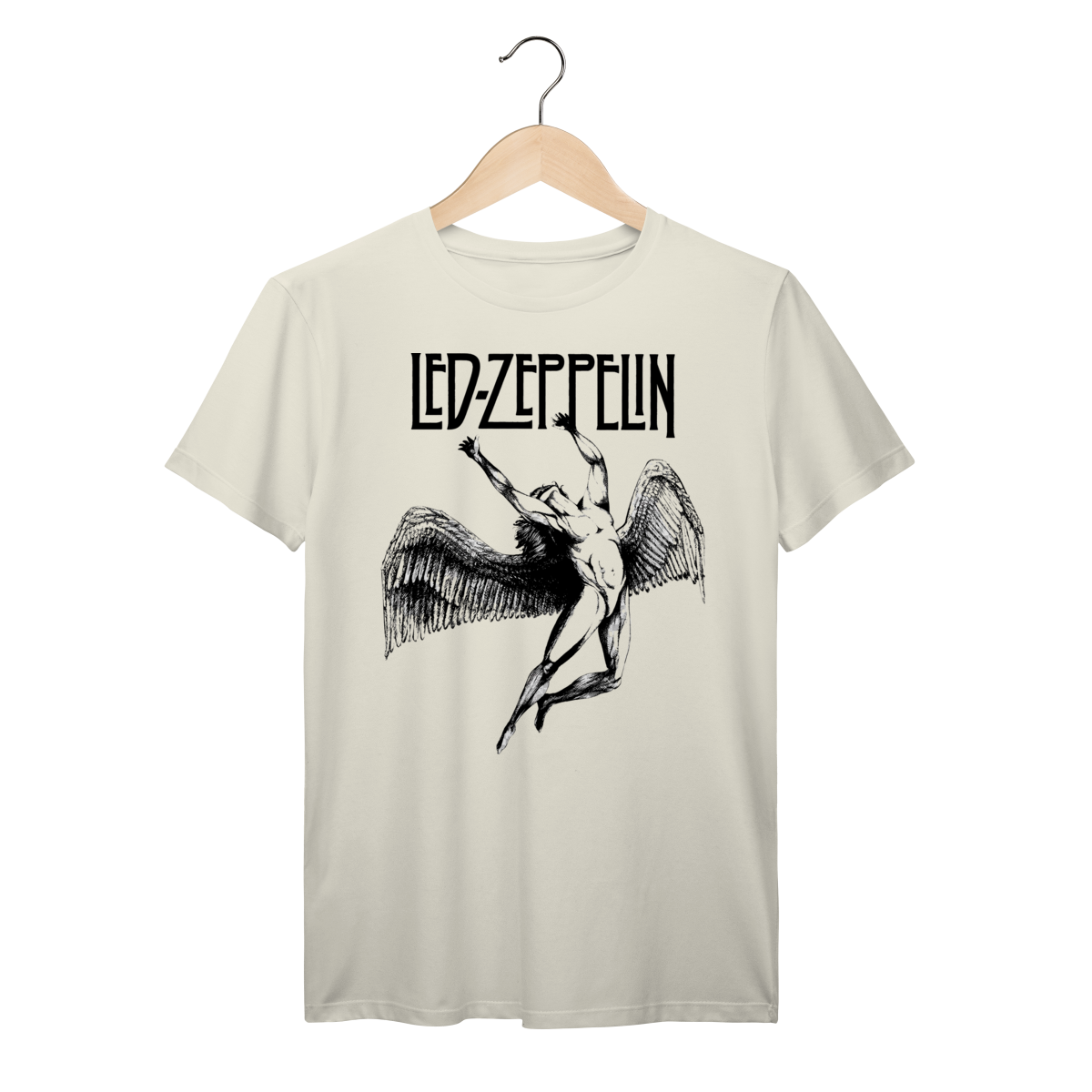 Camiseta Led Zeppelin Icarus Vintage Rock Clássico Algodão Prime
