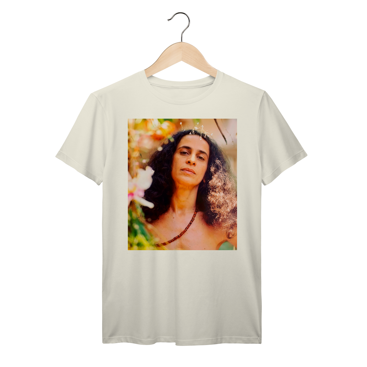 Camiseta Maria Bethânia Boho Tropical 100% algodão prime