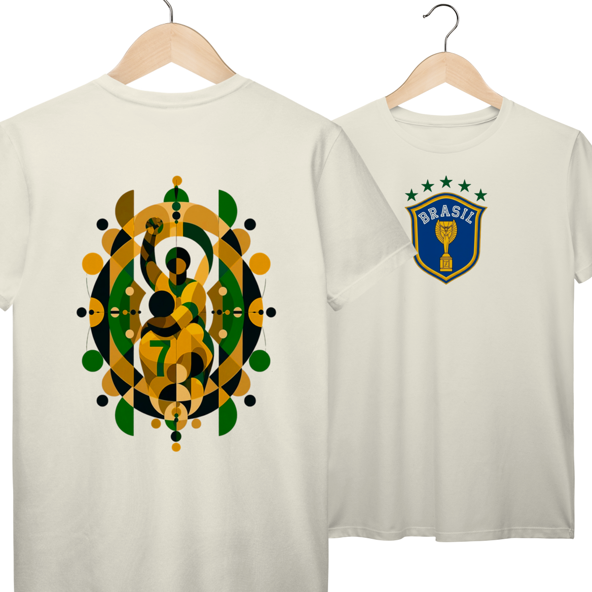 Camiseta Seleção Brasileira Copa do Mundo 2026 Vintage Algodão Prime