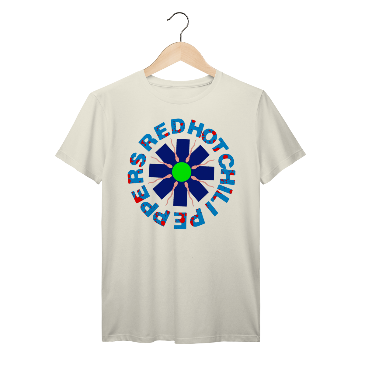Camiseta Red Hot Chili Peppers Vintage Icônico Logo Algodão Prime