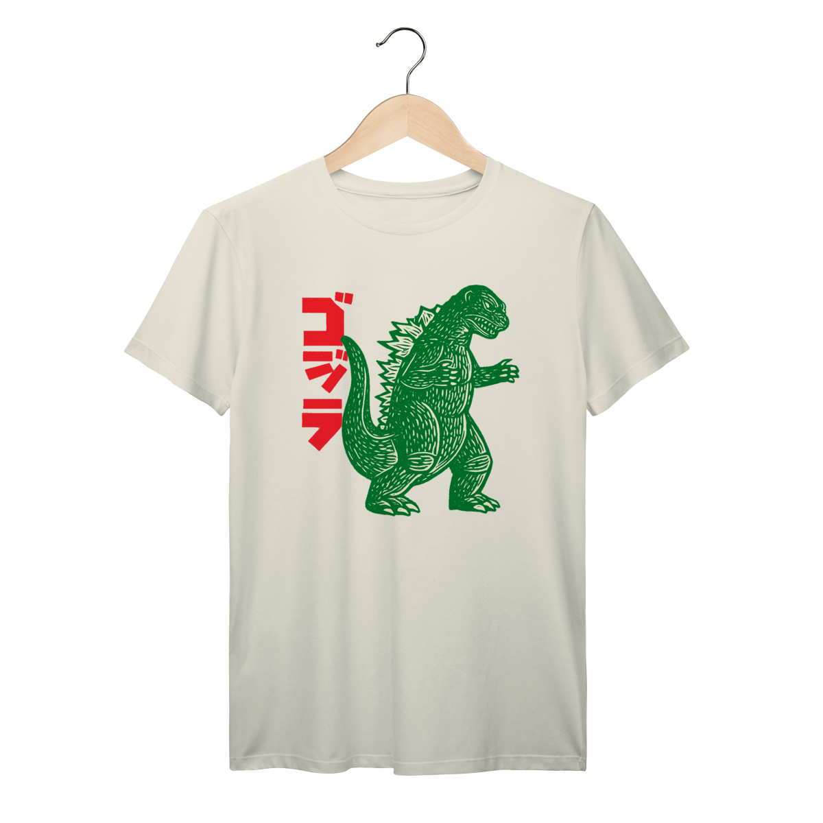 Camiseta Godzilla Kaiju Retrô Algodão Prime 
