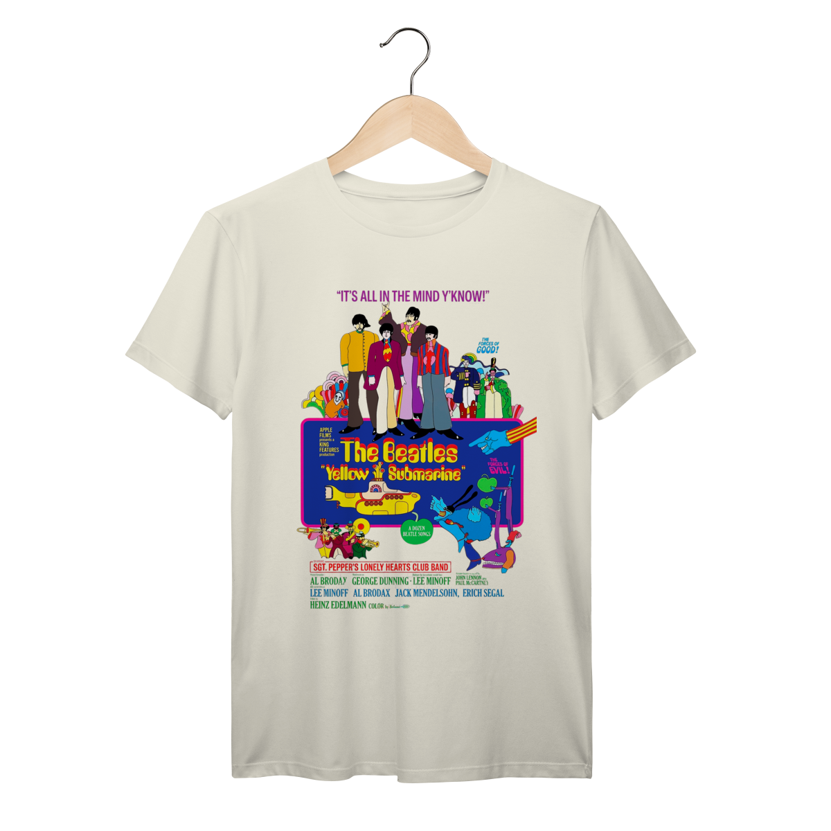 Camiseta The Beatles Yellow Submarine Vintage Psicodélica Algodão Prime