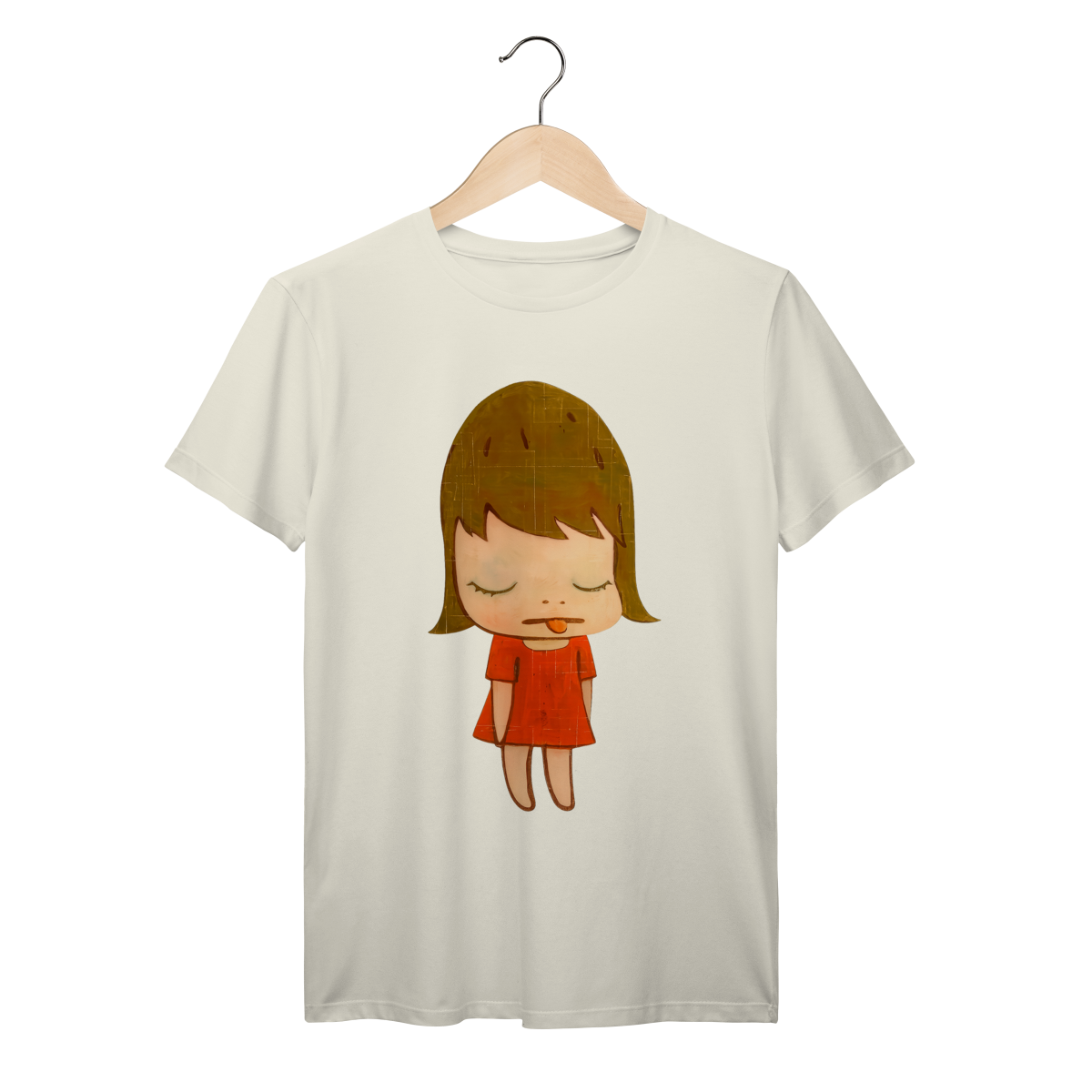 Camiseta Yoshitomo Nara Menina Rebelde Vintage | Arte Japonesa | 100% Algodão Prime