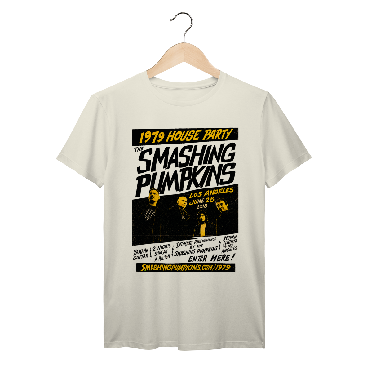 Camiseta The Smashing Pumpkins Vintage 1979 House Party Rock Alternativo Estampa Retrô Algodão Premium