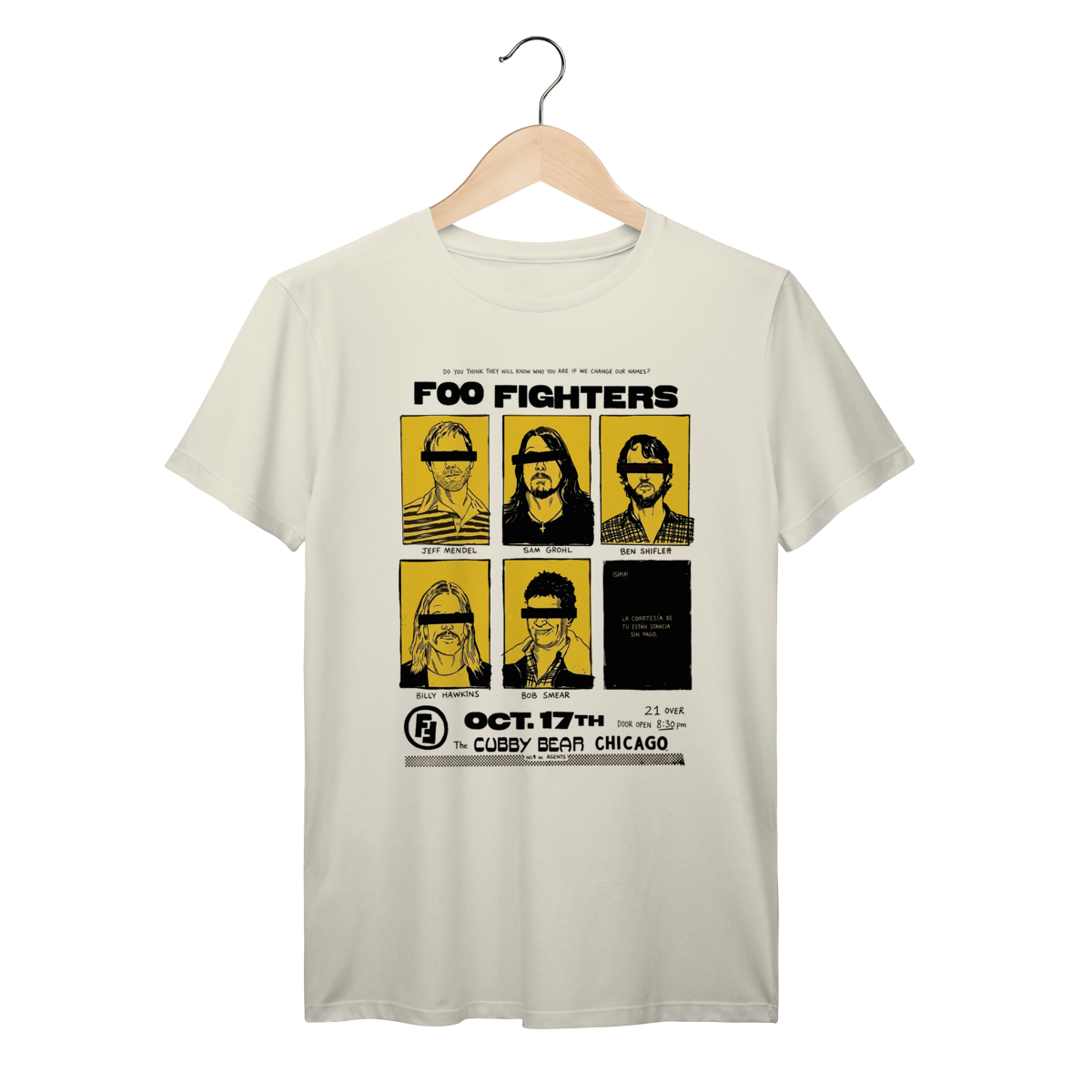Camiseta Foo Fighters Vintage Concert Poster Dave Grohl Rock Alternativo Algodão Prime