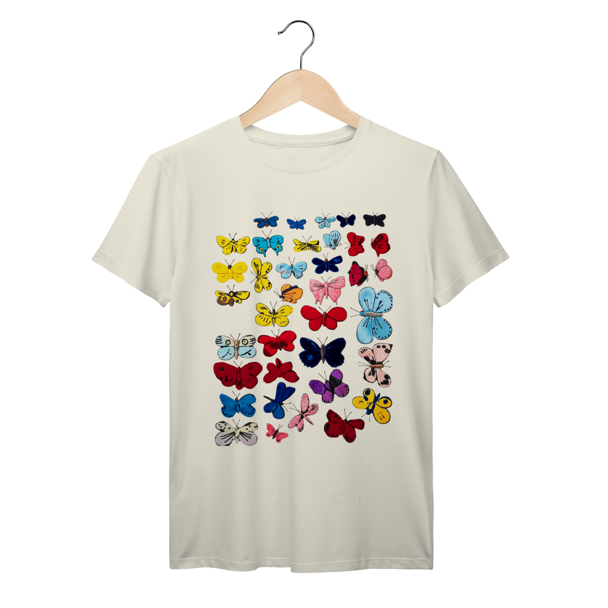 Camiseta Andy Warhol Butterflies Pop Art Vintage Arte Contemporânea Algodão Prime