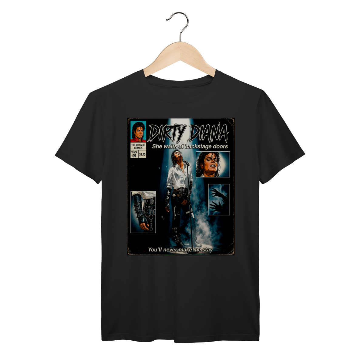 Camiseta Michael Jackson Dirty Diana Vintage Comic Prime