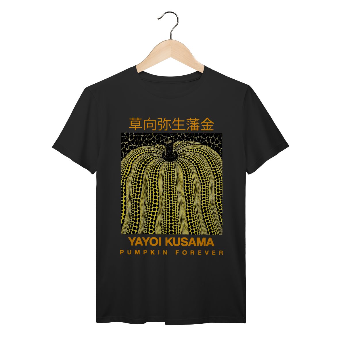 Camiseta Arte Contemporânea Japonesa Kusama Pumpkin Forever Algodão Prime 