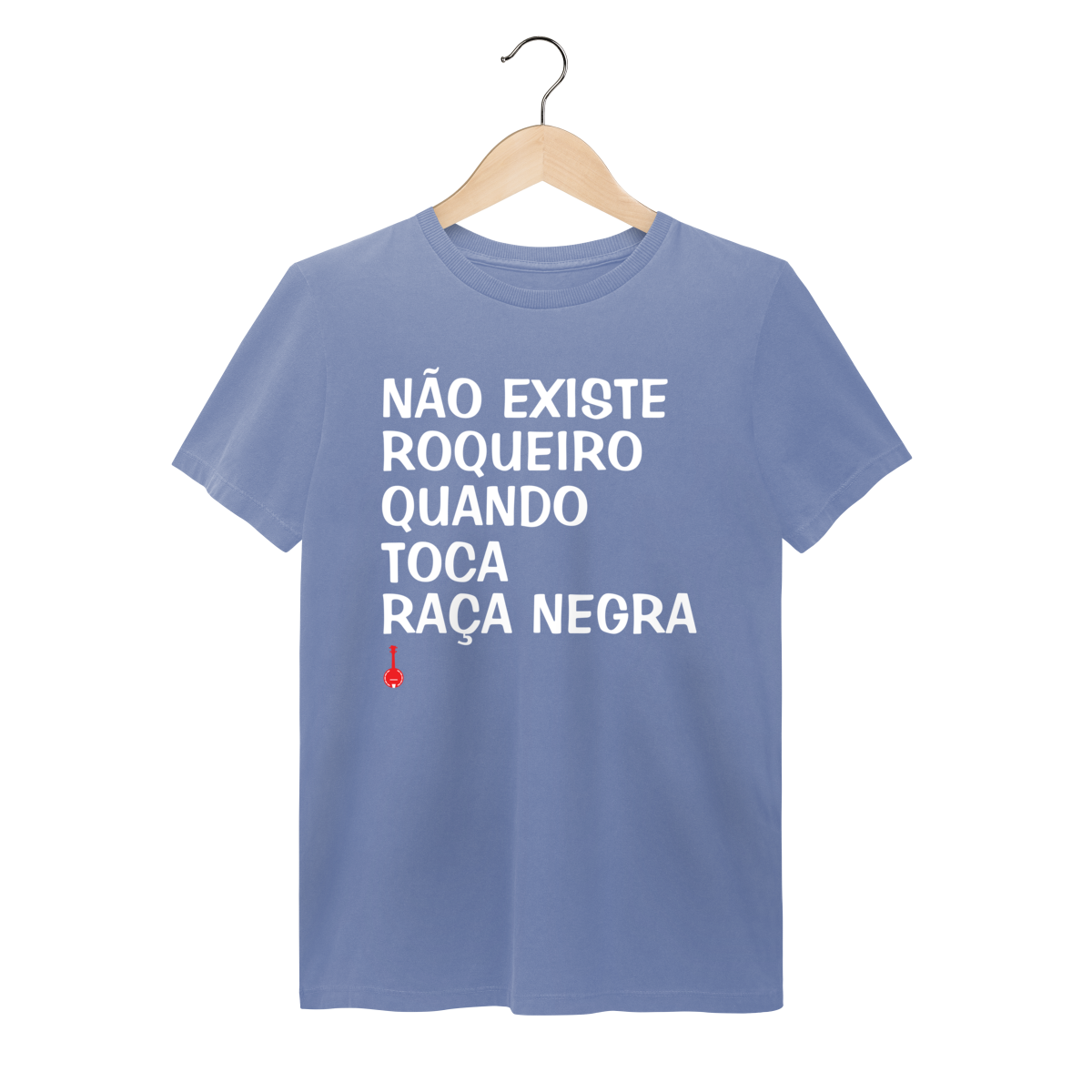 Camiseta Não Existe Roqueiro Quando Toca Raça Negra - Estonada