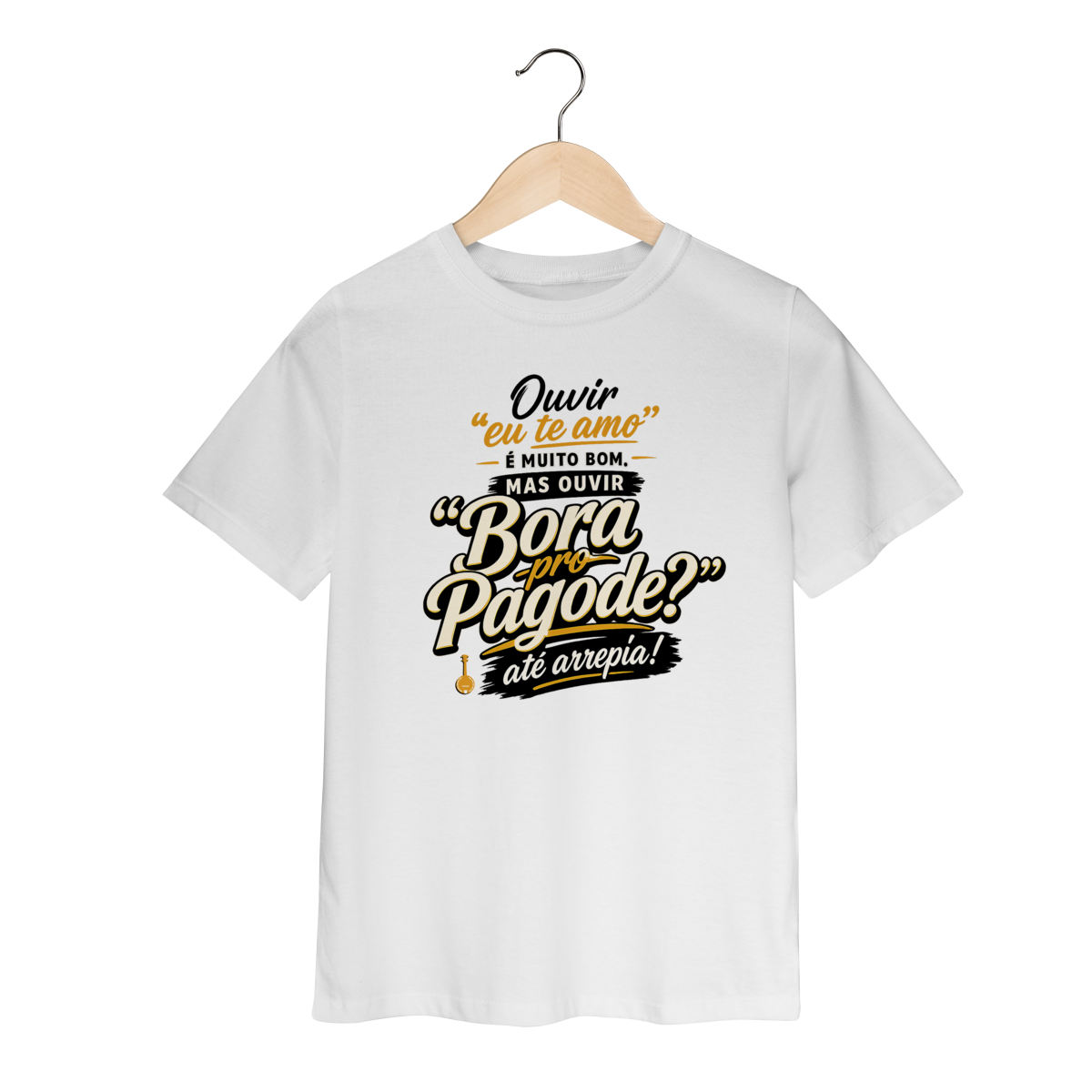 Camiseta Infantil Bora pro Pagode