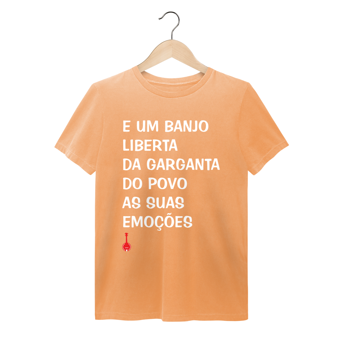 Camiseta Um Banjo Liberta - Estonada