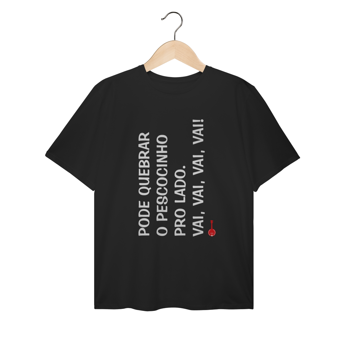 Camiseta Plus Size Pode Quebrar o Pescocinho pro Lado