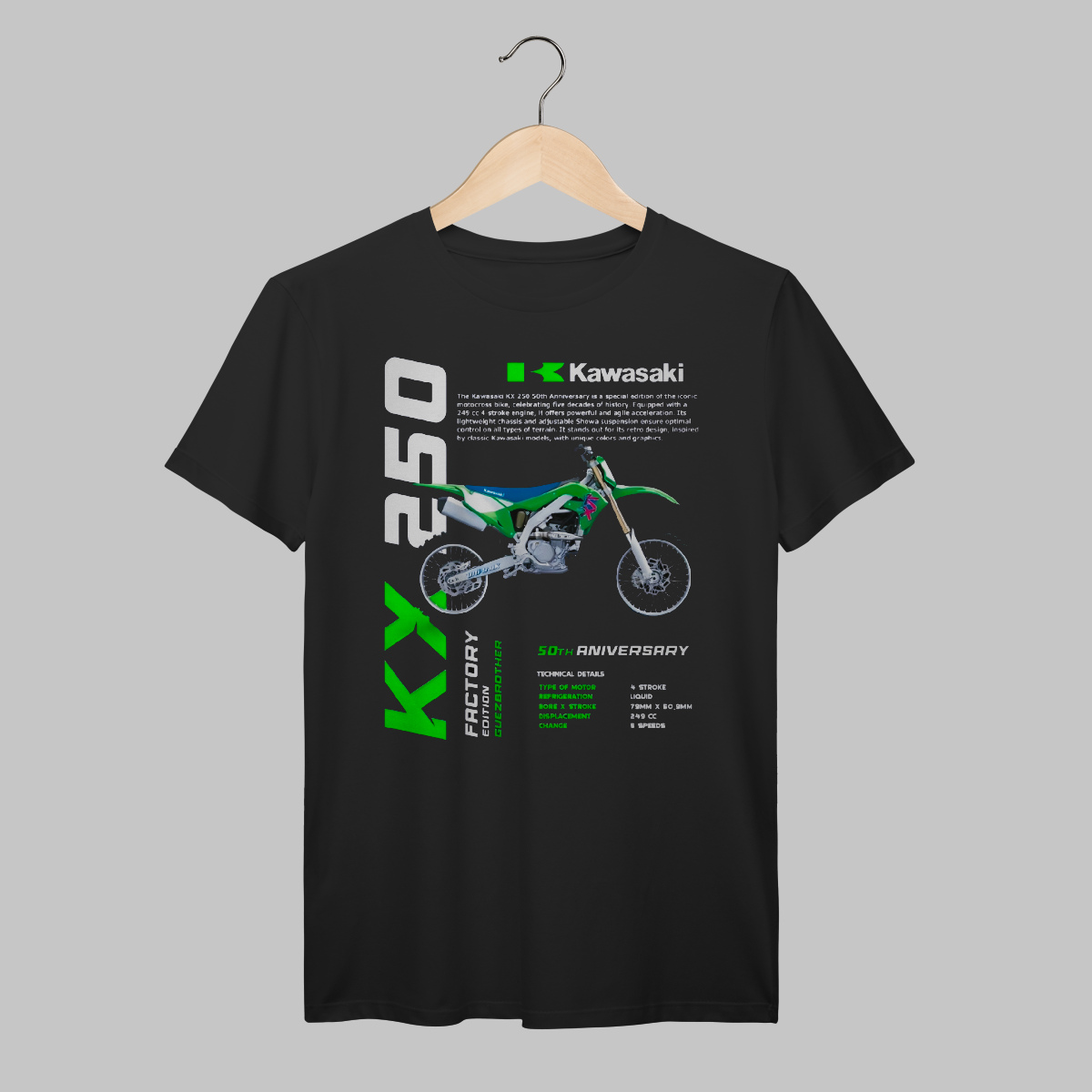 Kawasaki KX250 | Algodão Prime