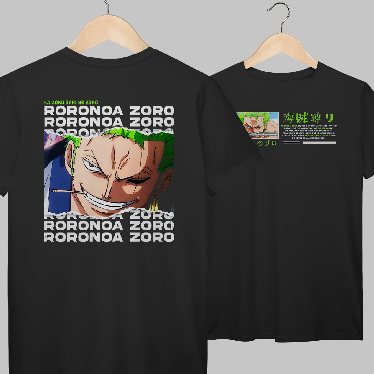One Piece | Roronoa Zoro | Algodão Prime