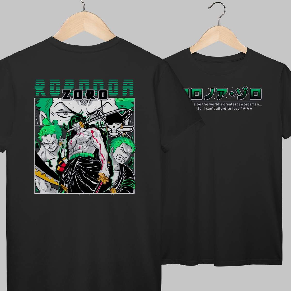 One Piece | Roronoa Zoro | Algodão Prime