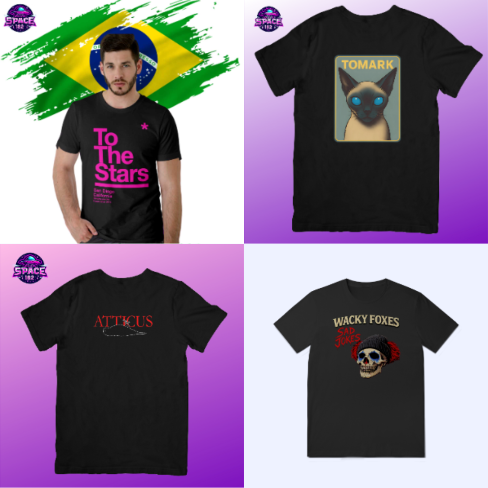 KIT 4 CAMISETAS – UNIVERSO POP PUNK & ALTERNATIVO PROMOÇÃO