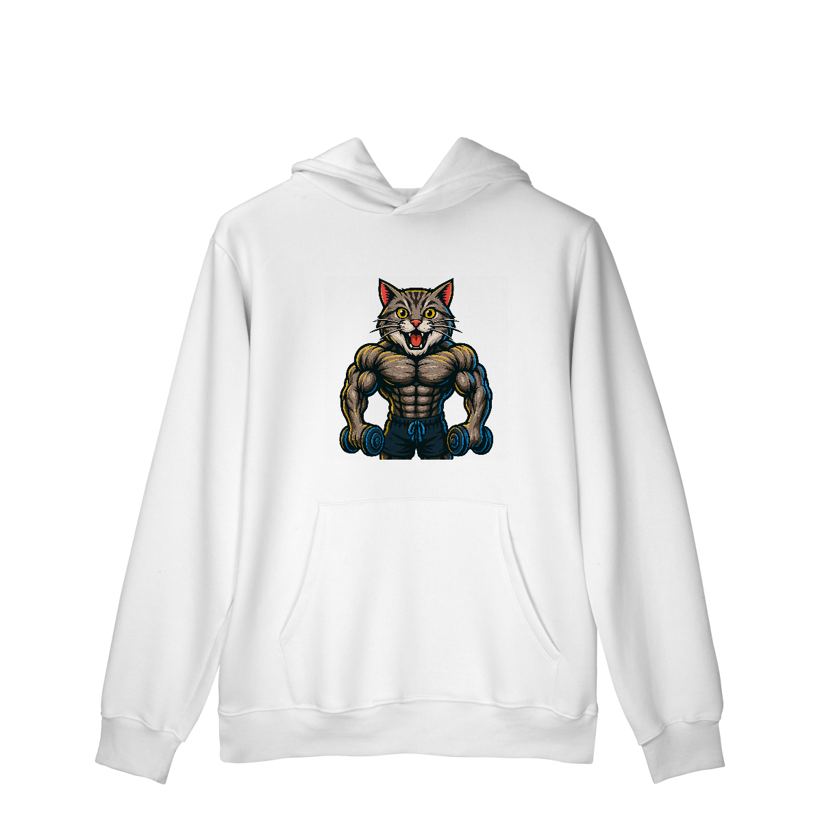 GYM - Gatão Definido [Moletom Prime Canguru]