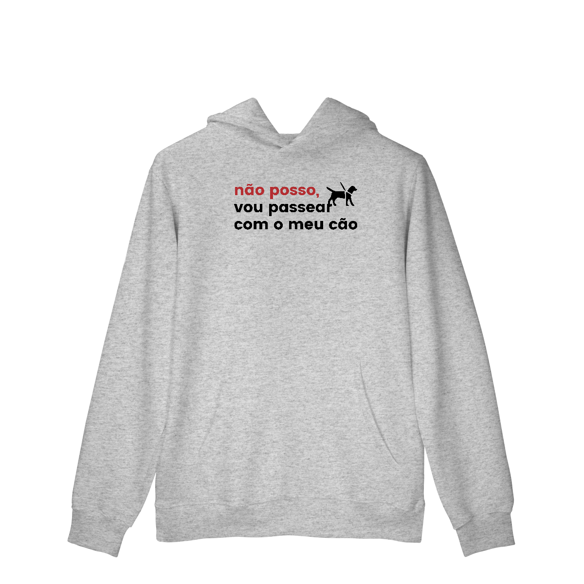 Vou passear com o meu Cão [Moletom Prime Canguru]