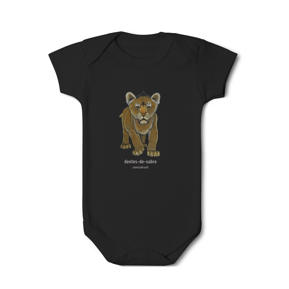 Body infantil filhotes dentes de sabre